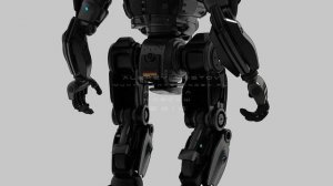 AI. Тяжелый робот. 3D анимация.