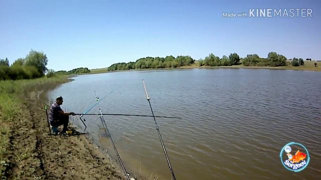 Рыбалка на фидер в Котельниково. Рыбалка на прудах. смотреть онлайн