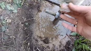 Абиссинская скважина с низкой статикой, но воду добыли и это главное!!!