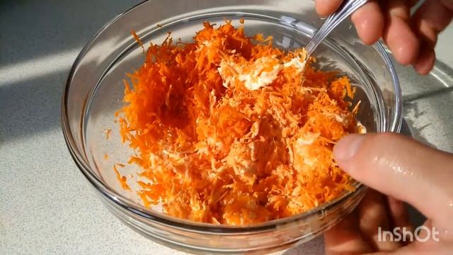 Салат из моркови с чесноком
