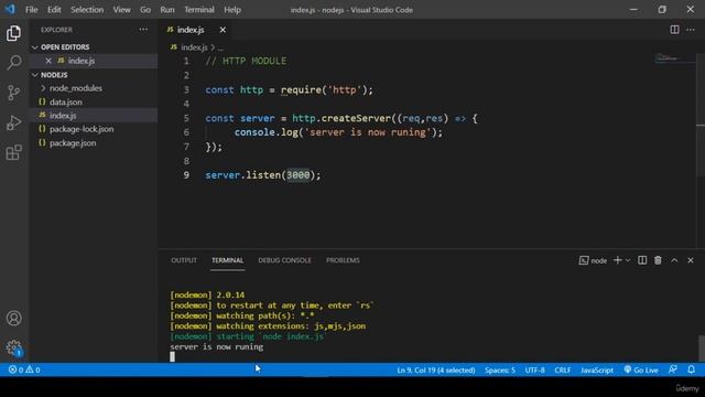 JavaScript Full Stack Developer COURSE: Node.js HTTP Module