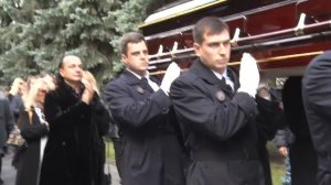 Похороны Бориса Моисеева на Троекуровском кладбище