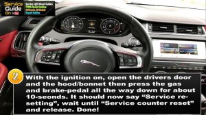 Jaguar E-Pace Service light Reset