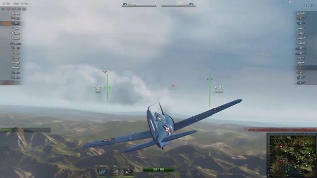 6 World of Warplanes, Самолет Brewster F2a Buffalo_(720p) смотреть онлайн