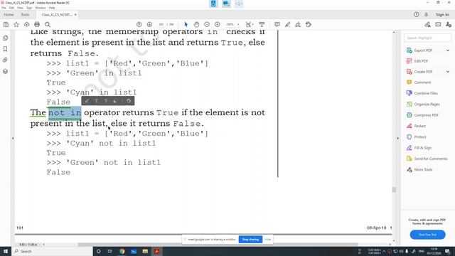 Python List data type