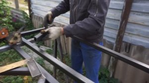 Сделал НАВЕС на даче