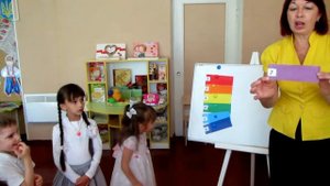 Фрагмент занятия в средней группе по логико-математическому развитию