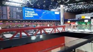 АЭРОПОРТ ШЕРЕМЕТЬЕВО. МОСКВА. ТЕРМИНАЛ "В" ЗАЛ ОЖИДАНИЯ.
