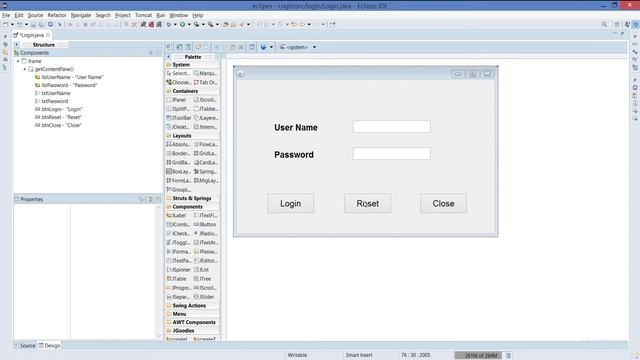 Java GUI Tutorial -How To Make a Login GUI (Java Swing GUI) смотреть онлайн
