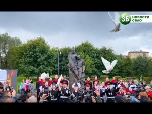Открытие памятника ополченцам 13-й Ростокинской дивизии