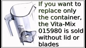 Replacement Parts for The Quiet One Blender from Vitamix