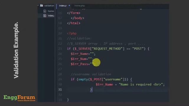 #17. Form Validation PHP | EnggForum
