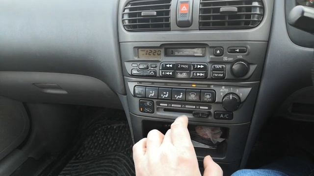 Секреты и скрытые функции климат контроля на Nissan Sunny, Ad, Wingroad
