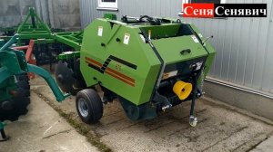 Мини пресс подборщик для мини и не очень мини трактора)))) обзор, цена и какой он в работе