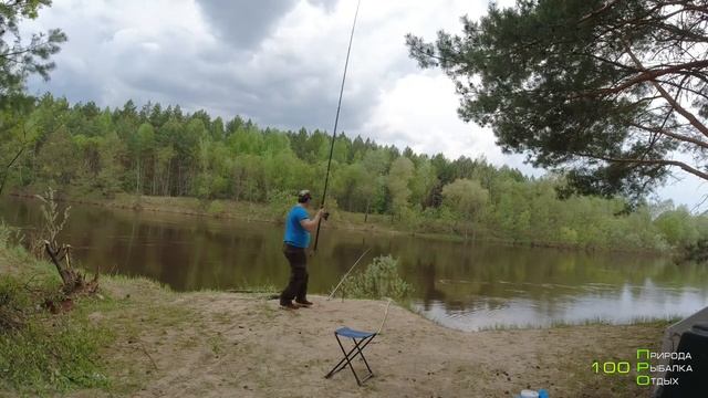 Река Тёша. Начинает клевать мелочь.15.05.2021