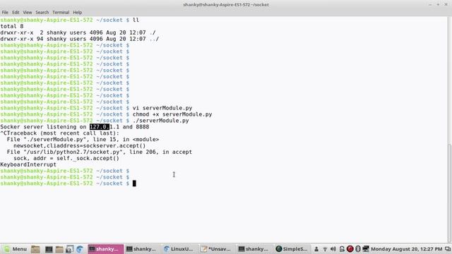 Socket Programming in Python | Basic Client Server architecture | Simple chat application