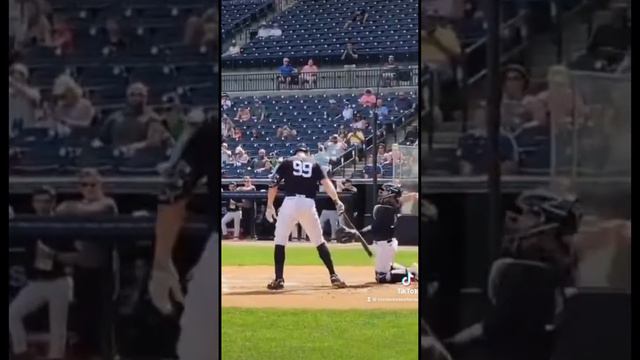 AARON JUDGE y GERRIT COLE se enfrentan en los SPRING TRAINING 🔥⚾️ #aaronjudge #yankees