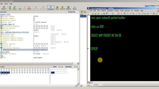 How To Send Packet Using Colasoft Packet Builder смотреть онлайн