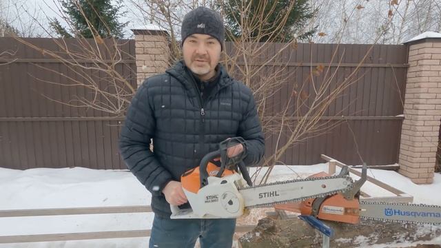 Аккумуляторная пила Stihl MSA 200C против бензопилы - что круче?! смотреть онлайн
