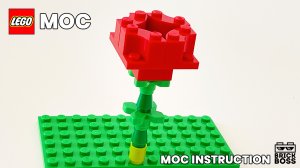 Как собрать Лего Цветок Розы из LEGO Classic / Инструкция по сборке самоделки / Лего Идеи