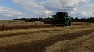 Уборочная на Комбайне ДОН 1500 Б