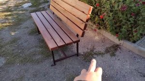 Бюджетная лавочка со спинкой. Лавочка "Классика со спинкой"