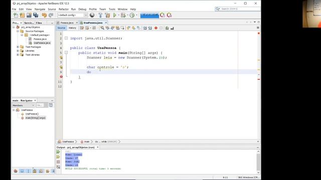 Criando um Array de Objetos com o Java смотреть онлайн