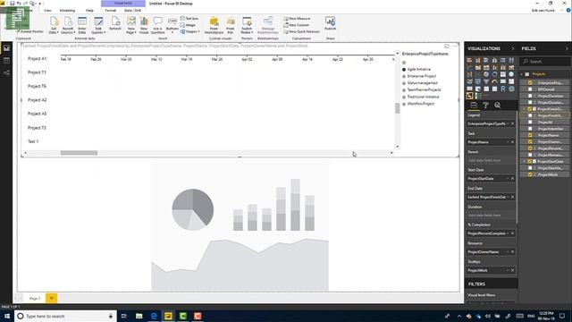 GANTT chart visuals in Power BI смотреть онлайн