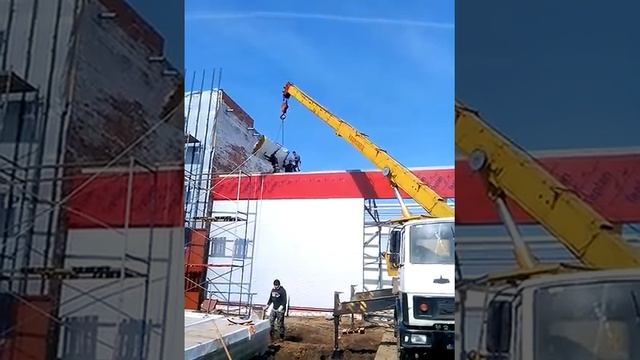 Строим цех из сэндвич панелей. смотреть онлайн
