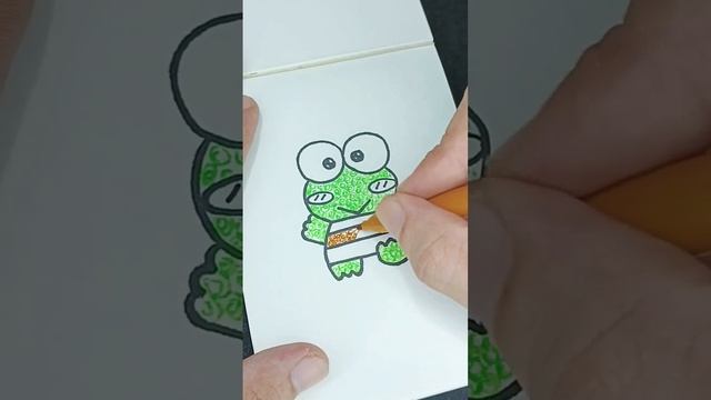 Patterning Art style - Keroppi #shortsfeed #sanrio #trending #art #drawing #coloring