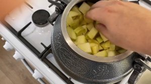 Овощное рагу с куриной грудкой в афганском казане!!!