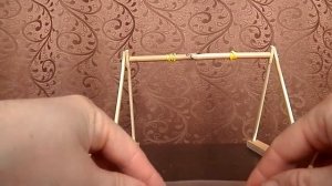 DIY Как сделать  качели для хомяка своими руками / Outdoor swing for hamster.