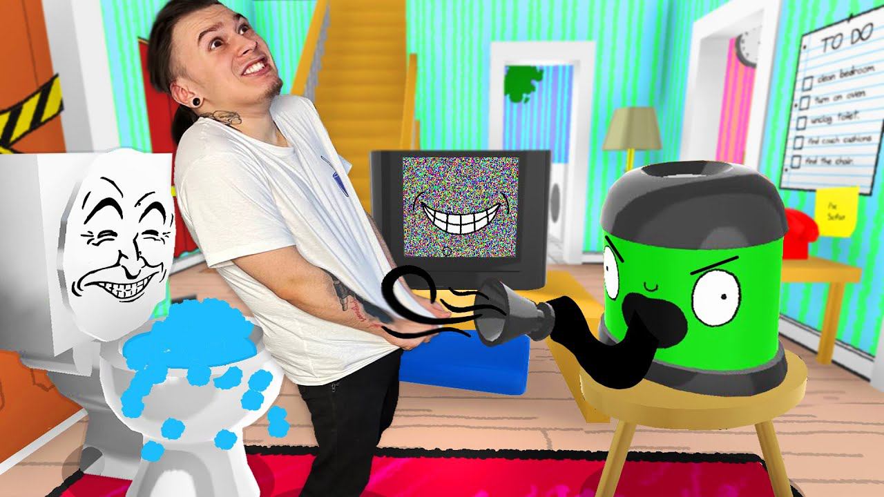 НЕ ИГРАЙ С ГОВОРЯЩИМ ПЫЛЕСОСОМ!! (House Sitter) смотреть онлайн