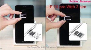 How to insert sim card  in huawei  p20 pro