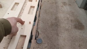 ВСШ!))) Очень простой шаблон для карточных петель под фрезу с верхним подшипником.