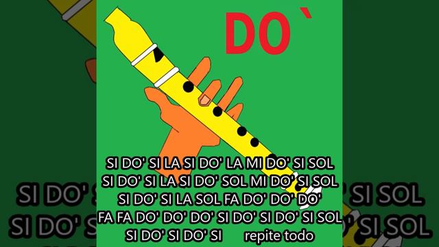 Señorita flauta dulce fácil tutorial con animación y notas musicales