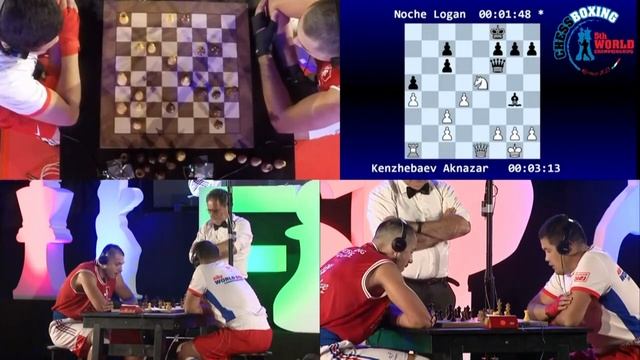 ChessBoxing: Kenzhebaev Aknazar (KYR) vs Noche Logan (FRA) - U90 World Championships смотреть онлайн