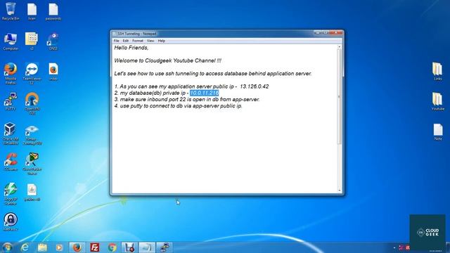 SSH tunnel using Putty смотреть онлайн