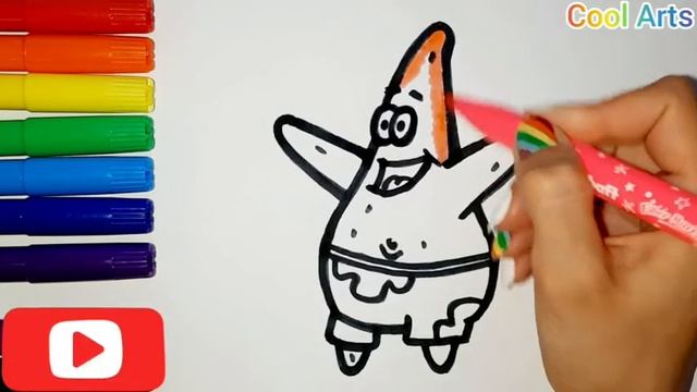 How to draw Patrick Star from SpongeBob/ Как нарисовать Патрика смотреть онлайн