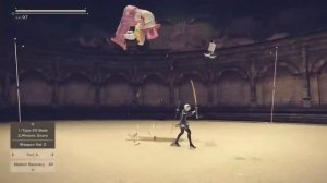 NieR:Automata debug mode Combo Testing 18.1