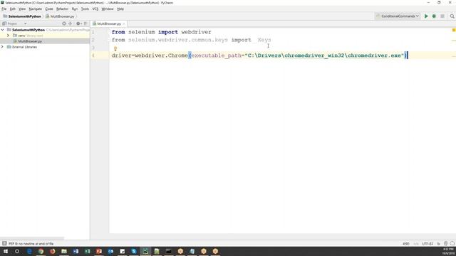 Selenium with Python Tutorial 2-How to Run Tests on Chrome, Firefox & IE Browsers