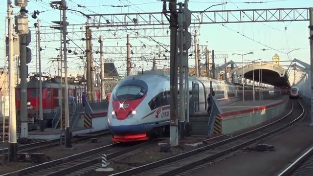 Подборка Скоростных поездов "Сапсан" и "Ласточка"