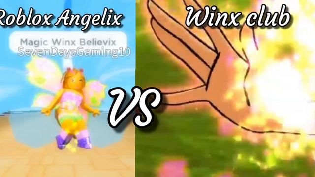 WINX VS ROBLOX ANGELIX TRANSFORMATION BELIEVIX (Roblox Angelix club) FloraLympia смотреть онлайн