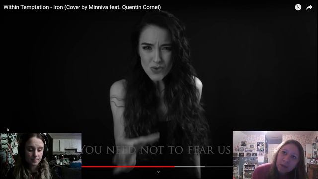 Minniva- "Iron" feat. Quentin Cornet Reaction (Within Temptation Cover) // Amber and Charisse React
