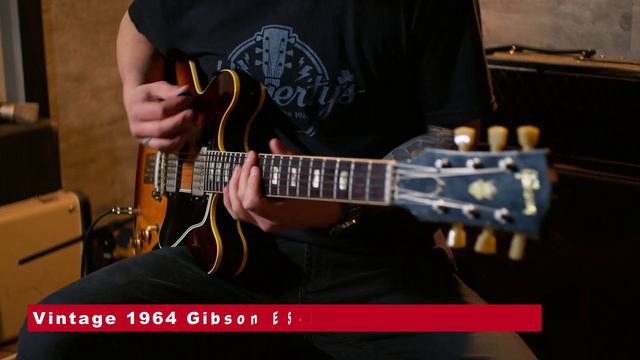 Gibson Custom Shop 1964 ES-335 Reissue vs Vintage 1964 Gibson ES-335 смотреть онлайн
