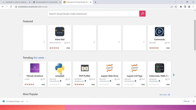 Part 4 - Environment Setup For Python Using Visual Studio Code
