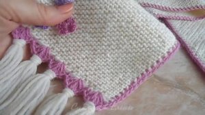 Детский шарф на спицах