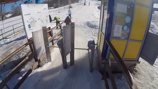 Катание на горнолыжном склоне СК Хабарское. It Is My Skiing At Ski Resort Habarskoe.