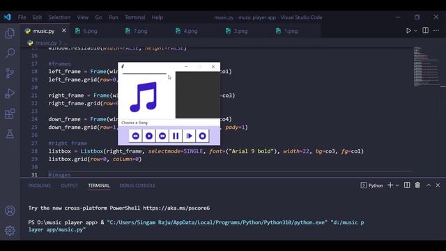 Build Your Own Music Player with Python - Easy Tutorial for Beginners | python project
