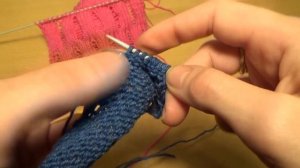 Вязание спицами. Узор со спущенными петлями ///   Knitting for beginners.